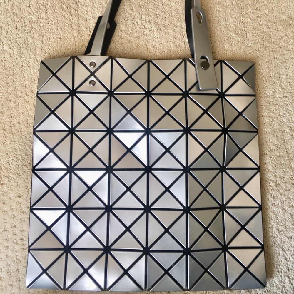 Issey Miyake Bao Bao Prism Tote in Silver
